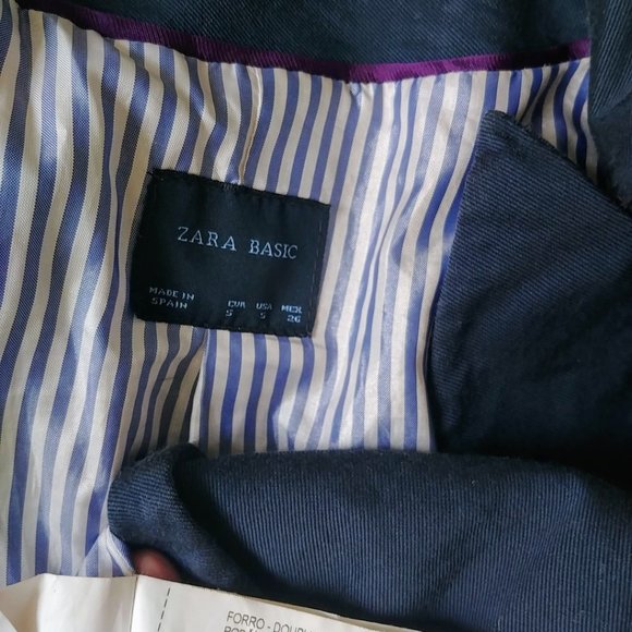Zara boyfriend blue navy blazer Small - Picture 7 of 12